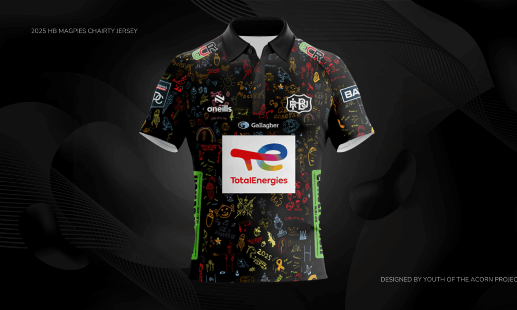 2025 HB Magpies Charity Jersey - the Acorn Project
