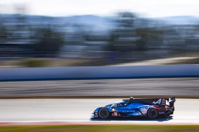 ELF Alpine team racing car sponsored by ELF and TotalEnergies